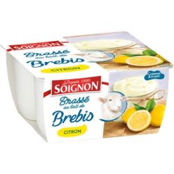 Soignon 4X110G Yaourts Au Lait De Brebis Citron