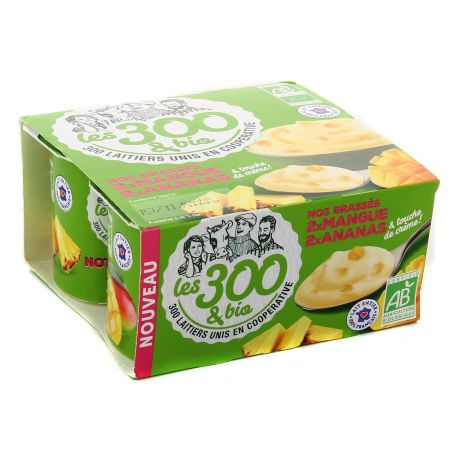 Les 300 & Bio Yrt Bras.Bio Mange/Anana4X125G