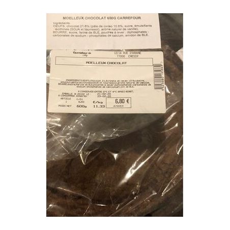 Marque Distributeur 600G Moelleux Chocolat