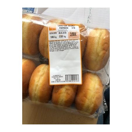 Carrefour 10 Beignet Framboise