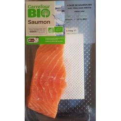 Carrefour Pavé De Saumon Bio Avec Peau Sans Arêtes 140G