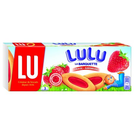 Lu Biscuits Barquette Fraise Lulu : Le Paquet De 120 G