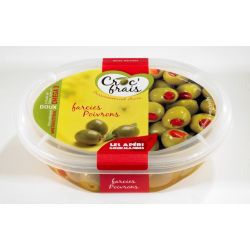 Croc'Frais Olives Farcies Poivrons 200G
