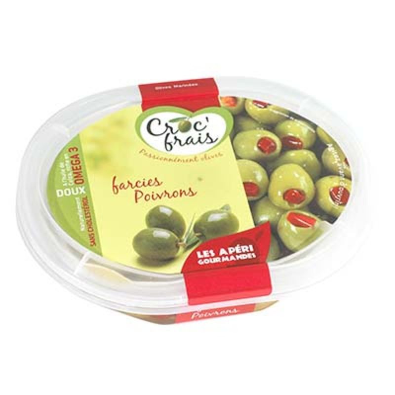 Croc'Frais Bq Oliv.Farci.Poi.200G