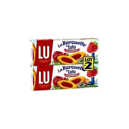 Lu Biscuits Framboise Barquette Lulu : Les 2 Boites De 120 G - 240G