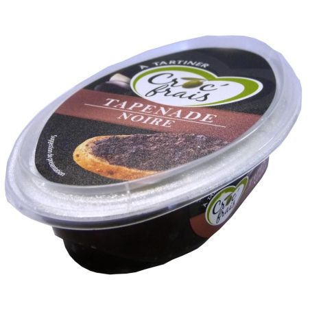 Croc'Frais Tapenade Noire Barquette 100Gr