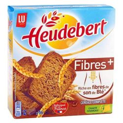 Heudebert Biscottes Fibres Plus : La Boite De 2 Sachets - 280 G