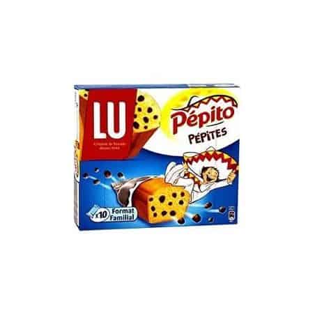 Lu Gâteaux Fourré Pépites Chocolat Pepito : La Boite De 10 Étuis - 300 G