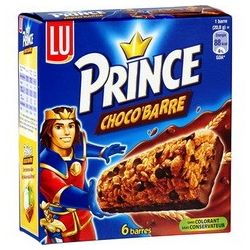 Lu Barres Chocolat Prince : La Boite De 6 - 125 G