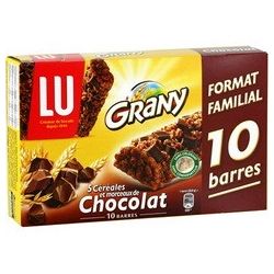 Lu Grany Chocolat 5 Céréales Familial 208G