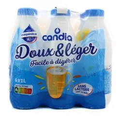 Candia Lait Sans Lactose : Le Pack De 6 Bouteilles 1L