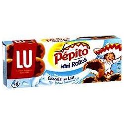 Lu Biscuits Mini Rollos Chocolat Au Lait Pepito : Les 6 Sachets De 37,5 G