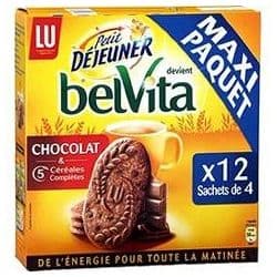 Lu Belvita Biscuits Petit Déjeuner Chocolat/Céréales 600G