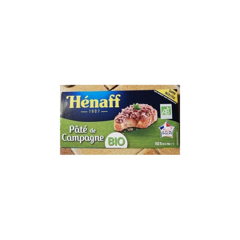 Henaff Pate Campagne Bio 2X76G