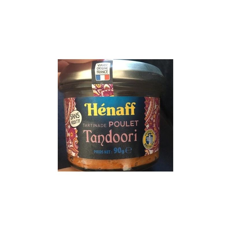 Henaff Hen.Tartinade Plt Tandoori90G