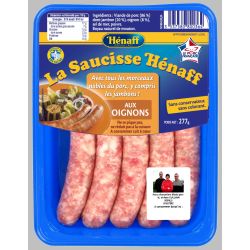 Henaff Hen.Saucisse Oignonx5Petit280G