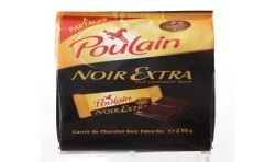 Poulain Noir Extra Carres 210G