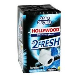 Hollywood 2 Fresh Menthe Reglisse Tripack 66G