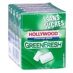 Hollywood 73G Dragees Sans Sucre Greefresh