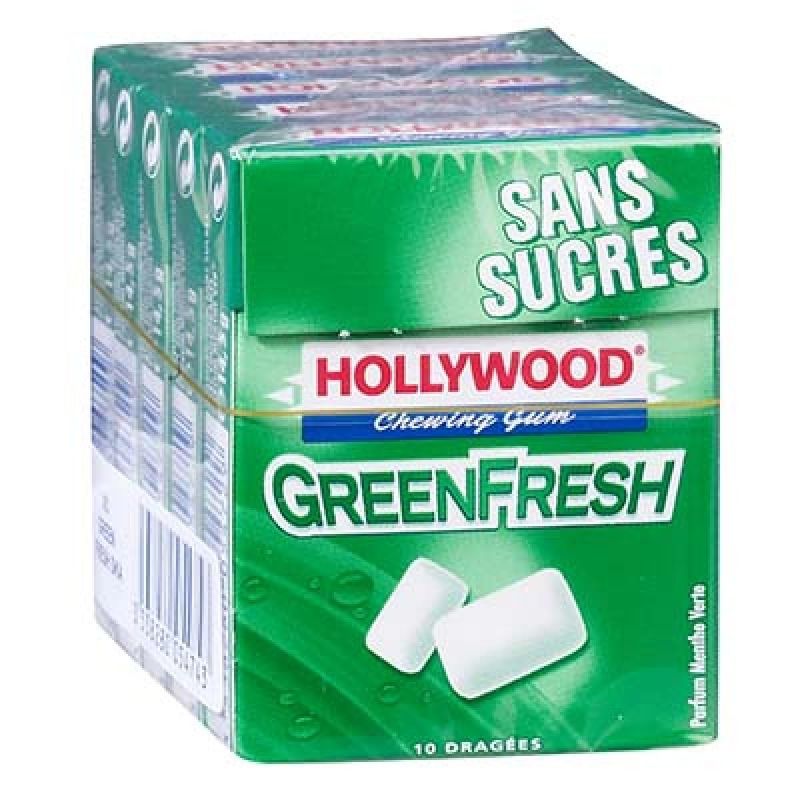 Hollywood 73G Dragees Sans Sucre Greefresh