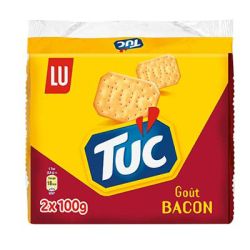 Lu Biscuits Apéritifs Crackers Gout Bacon Tuc Les 2 Paquets De 200G