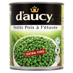 D'Aucy Petits Pois Extra Fins 100% Cultivés En France 4/4 : La Boite De 560G