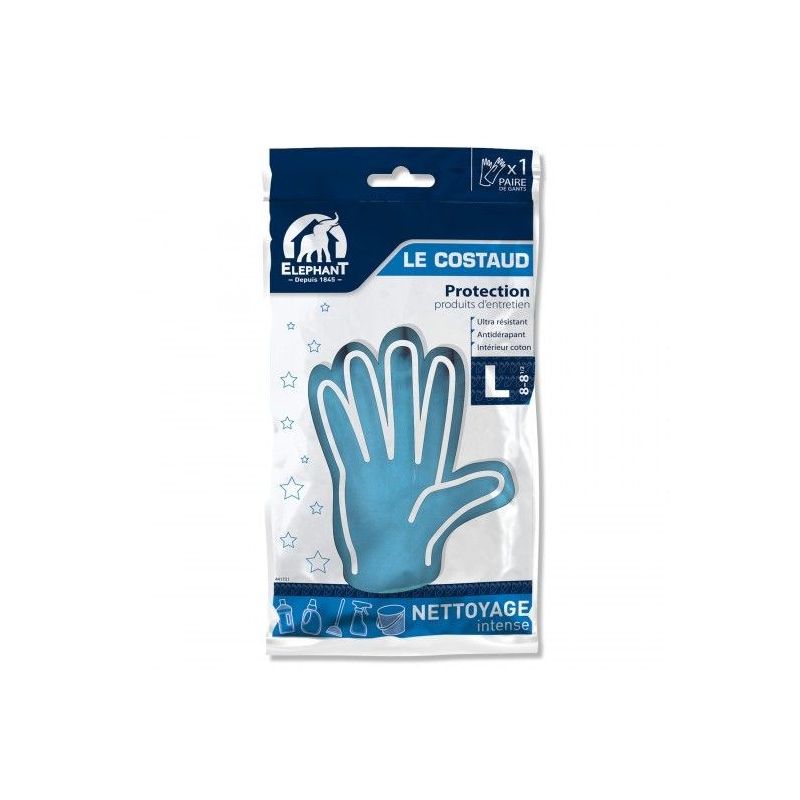 Elephant Le Costaud Protection Taille L 8-8 1/2 : La Paire De Gants