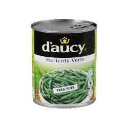 D'Aucy Haricots Verts Très Fins 4/4 : La Boite De 440G