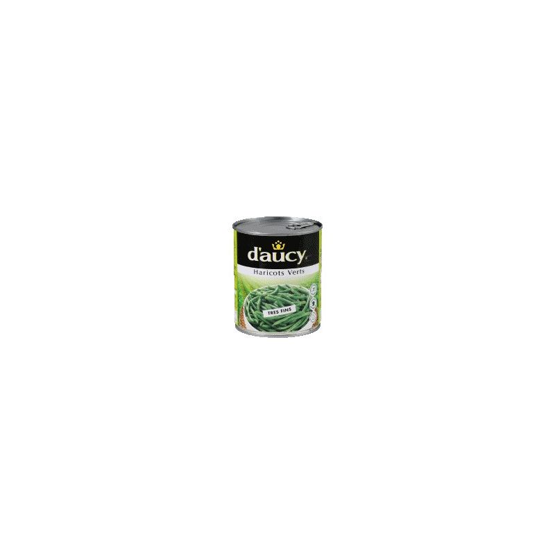 D'Aucy Haricots Verts Très Fins 4/4 : La Boite De 440G