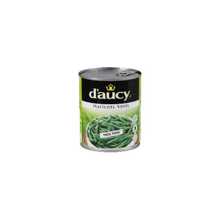 D'Aucy Haricots Verts Très Fins 4/4 : La Boite De 440G
