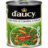 D'Aucy Petits Pois Carottes Extra Fins 4/4 : La Boite De 530 G