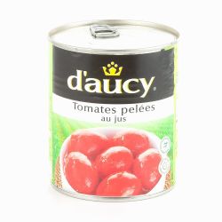 D'Aucy Tomates Pelées Sans Sucres 4/4 : La Boite De 476 G