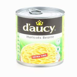 D'Aucy Haricots Beurre Extra Fins 1/2 : La Boite De 220 G