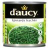 D'Aucy Epinards Hachés Sans Sucre : La Boite De 395 G