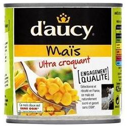 D'Aucy Maïs Ultra Croquant 1/2 : La Boite De 285G Net Égoutté