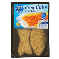 Assiette Bleue Croq Colin Pane X2 Ass.Bl