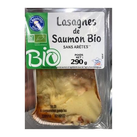 Lasagnes De Saumon Bio 290G