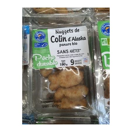 Assiette Bleue 180G Nugget Poiss Pan Bio A.Bl