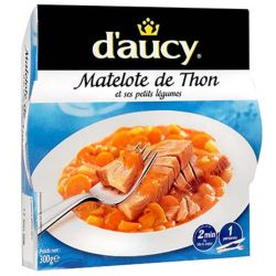 D'Aucy Plat Cuisiné Thon Légumes : La Barquette De 300 G