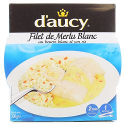 D'Aucy Plat Préparé Filet De Merlu & Sauce Au Beurre Blanc : La Barquette 300G