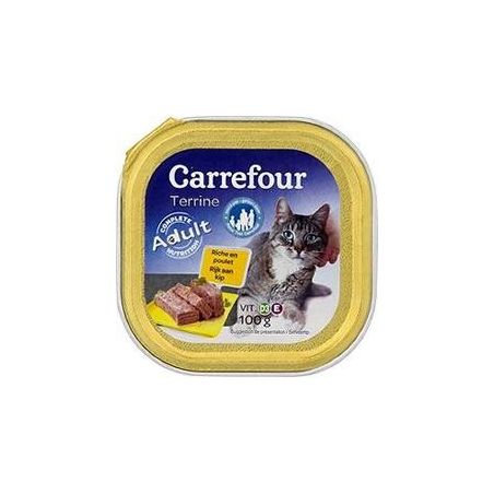 Carrefour 100G Terrine De Poulet Pour Chat Crf