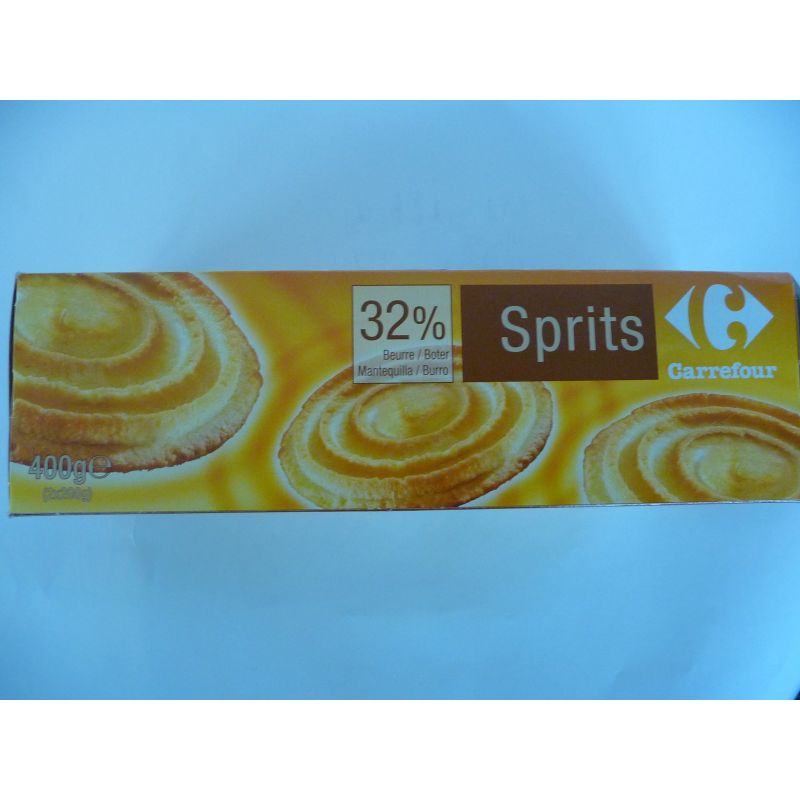 Carrefour 400G Biscuits Sprits Au Beurre Crf