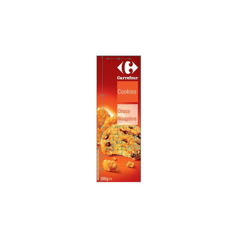 Carrefour 200G Cookies Chocolat Nougat Crf