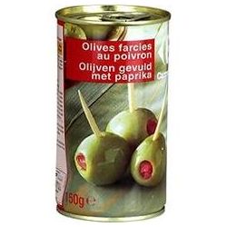 Carrefour 1/2 Boîte D'Olives Farcies Aux Poivrons Crf