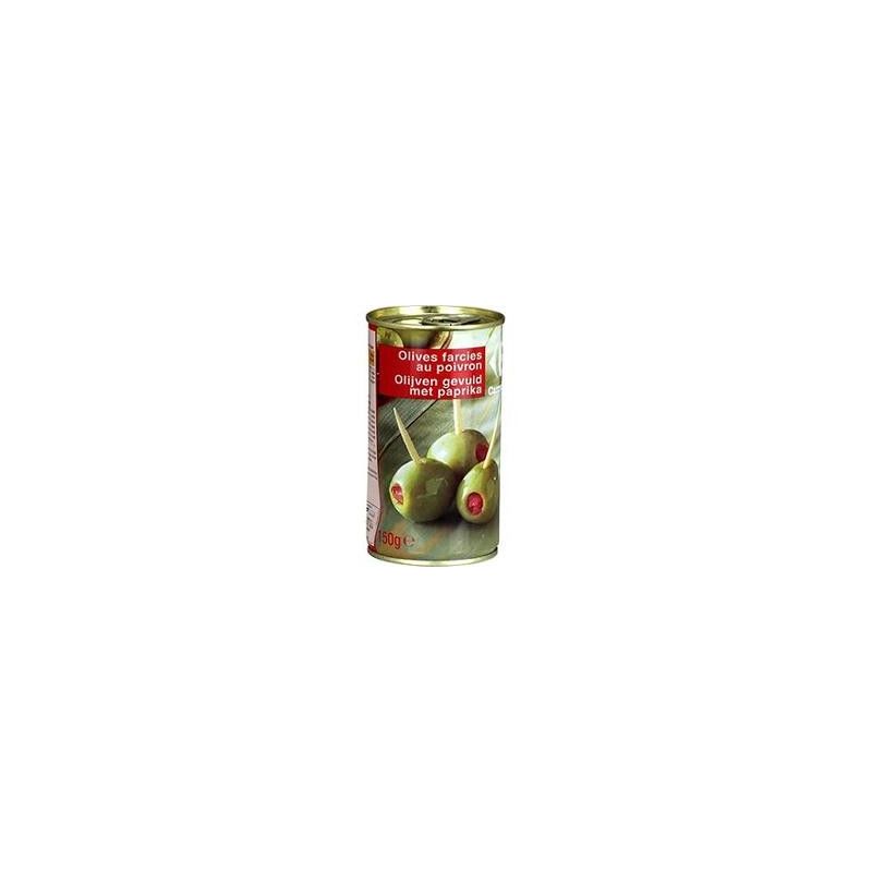 Carrefour 1/2 Boîte D'Olives Farcies Aux Poivrons Crf