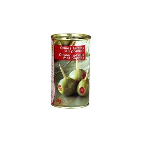 Carrefour 1/2 Boîte D'Olives Farcies Aux Poivrons Crf