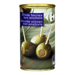 Carrefour 1/2 Boîte D'Olives Farcies Aux Anchois Crf