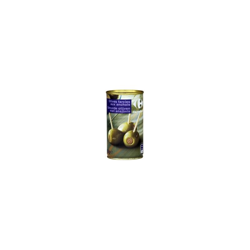 Carrefour 1/2 Boîte D'Olives Farcies Aux Anchois Crf