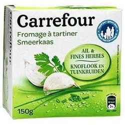 Carrefour 150G Fromage À Tartiner Ail Et Fines Herbes Crf