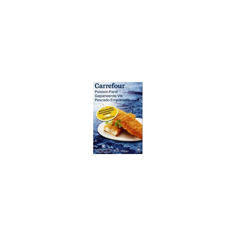 Carrefour 5X160G Filet De Poisson Blanc Pané Crf